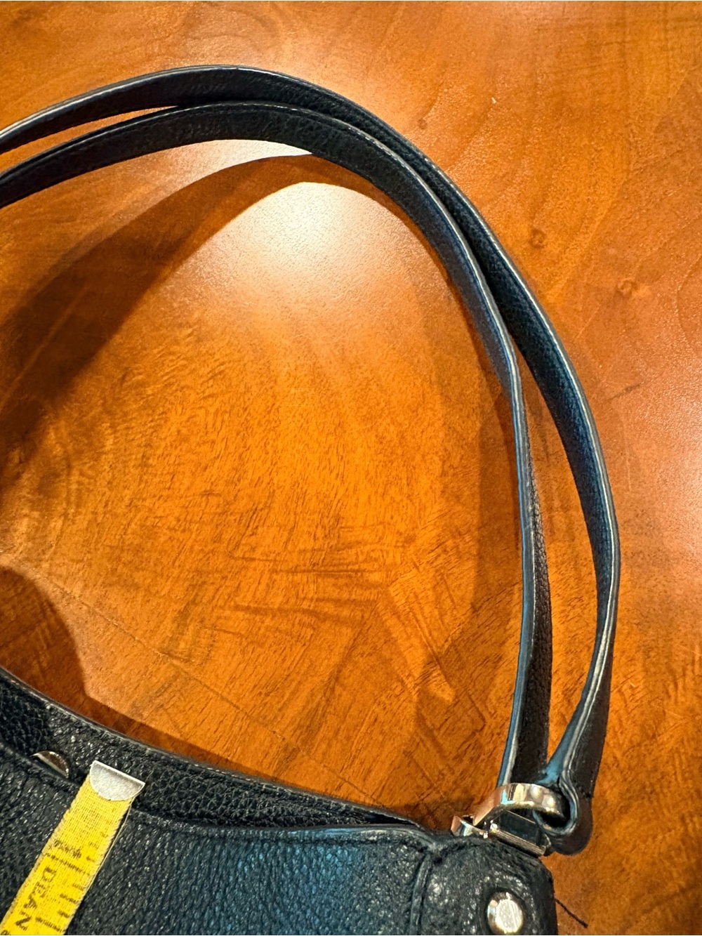kate spade Black Pebbled Leather Shoulder Bag with Gold Hardware - Picture 9 of 12